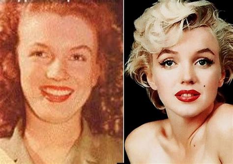 Удивительные фотографии Мерлин Монро в молодости до и после операций