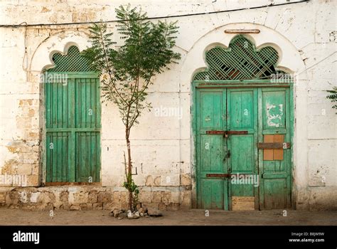 Massawa Eritrea East Africa Port City Houses Traditional Doors Windows