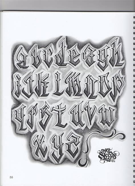 Fontget.com has the largest selection of gangster fonts. big sleep | Tattoo lettering styles, Graffiti lettering ...