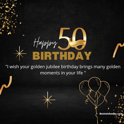 Happy 50th Birthday Wishes Messages Best Wishes