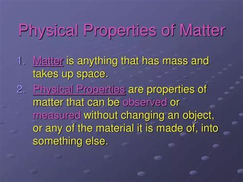 Ppt Physical Properties Of Matter Powerpoint Presentation Free