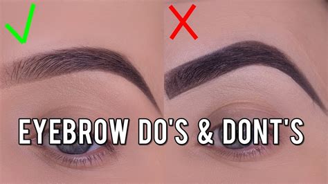 Eyebrow Dos And Donts Easy Tips That Will Help You Youtube