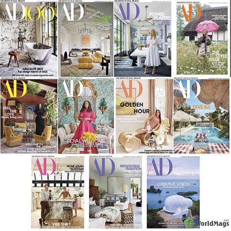 Architectural Digest Usa 2022 Full Year Collection Pdf Digital