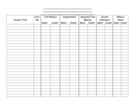 Free Printable Accounting Ledger Sheets Organization Planners To Accounting Worksheet