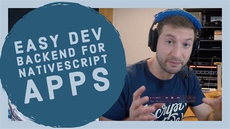 Easy Dev Backend For Nativescript Apps Youtube