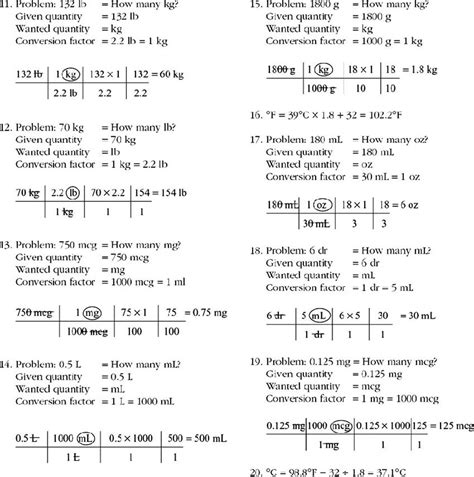 Systems Of Measurement And Common Equivalents Clinical Calculations 111220 Hot Sex Picture