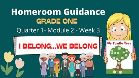 Grade 1 Homeroom Guidance Module 2 Quarter 1 Deped Click Images Theme