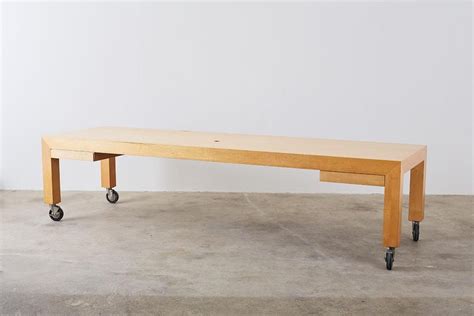 Rolling nesting tilt top tables are great for the office conference room or training center because they fold down interstack and roll out of the way. Industrial Style Rolling Conference Table or Retail Display For Sale at 1stdibs