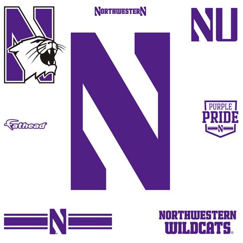 Northwestern Wildcats Logo Officially Licensed Removable Wall Decal