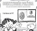 Dibujos para colorear constitución Mexicana - Colorear dibujos infantiles