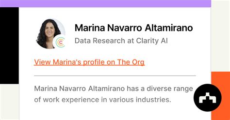 Marina Navarro Altamirano Data Research At Clarity Ai The Org