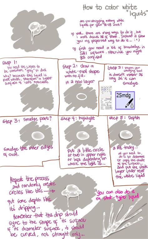 How To Draw White Liquid By Hews Hack On Deviantart