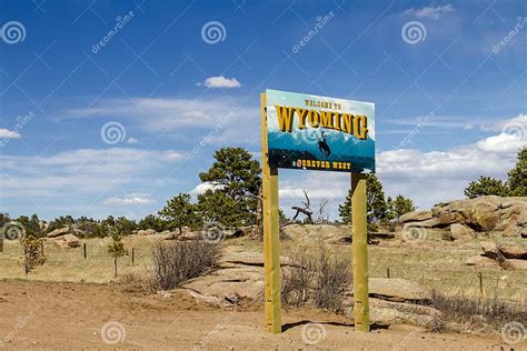 State Border Welcome Signs Stock Image Image Of Greeting 53450547