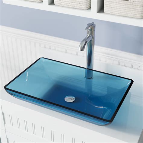 640 Colored Glass Vessel Sink Contemporary Bathroom Sinks By Mr