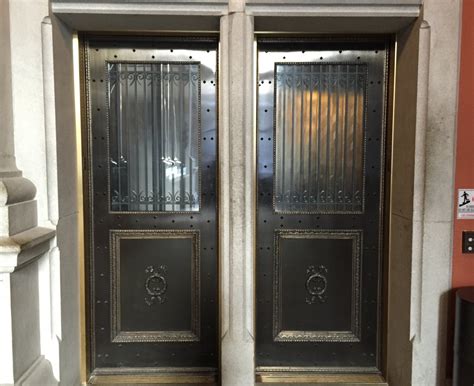 Bronze Hoistway Doors Elevator Entrance Elevator Interiors
