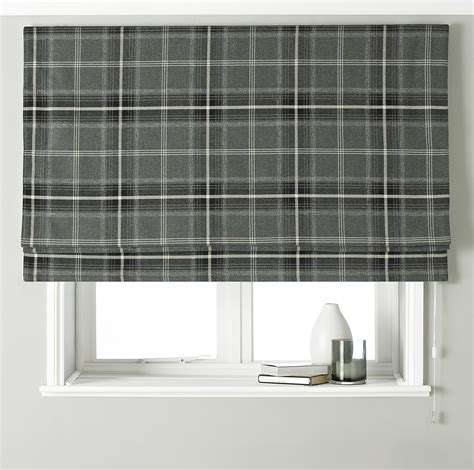 Riva Paoletti Aviemore Blackout Roman Blind Grey Heritage Tartan