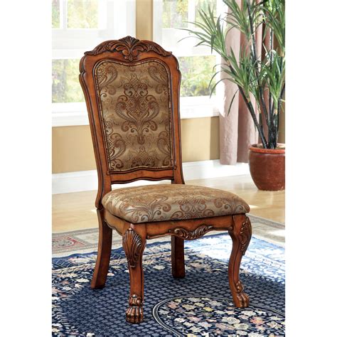 Upscale upholstered restaurant wood dining chairs @ low competitive prices. Furniture of America Evangeline Upholstered Dining Side ...