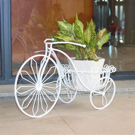 Metal Vintage Tricycle Bicycle Bike Flowers Nursery Pot Planter Garden