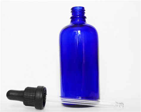 100ml Blue Glass Bottles And Tamper Evident Pipettes Pack Of 105