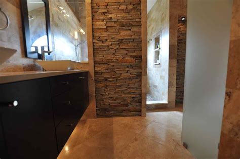 It was first used as a building material and later it became a highly valued decorative material. 27 nice ideas and pictures of natural stone bathroom wall ...