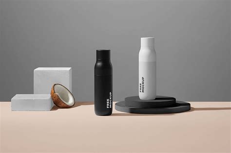 cosmetic bottle packages mockup psd
