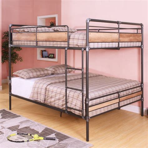 Brantley Ii Queen Over Queen Bunk Bed Queen Bunk Beds Queen Size Bunk Beds Cool Bunk Beds