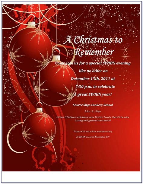 Downloadable Free Holiday Party Invitation Templates Word Prosecution2012