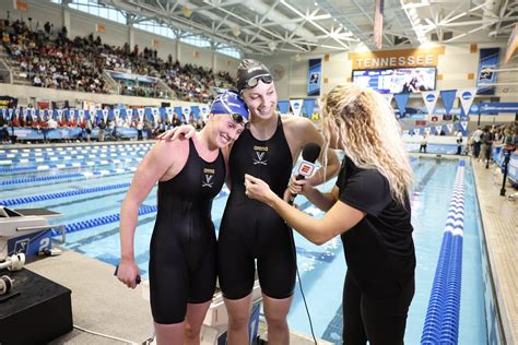 Swimming And Diving Top Ranked Virginia Sets Two Ncaa Records Wins Four