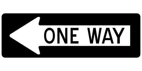 Arrow One Way Left Free Vector Graphic On Pixabay