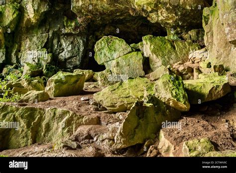 Breakdown Boulders In The Entrance To Victoria Cave Yorkshire Dales