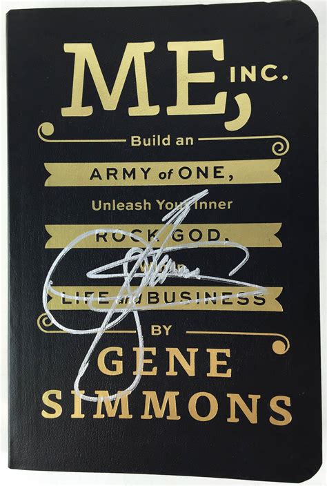lot detail kiss gene simmons signed first edition me inc softcover book psa jsa guaranteed