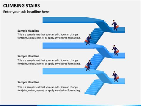 Climbing Stairs Powerpoint Template