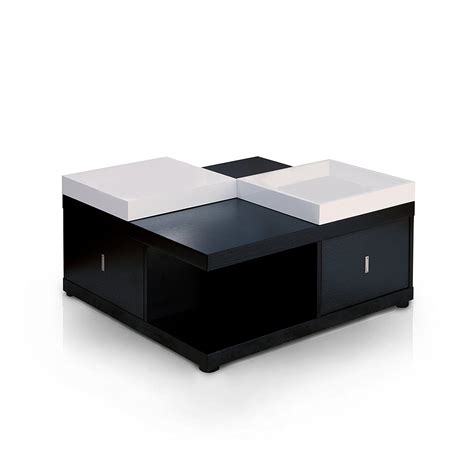 Black Square Coffee Table Home Furniture Design