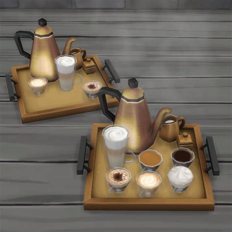 Vintage Coffee Serving Set · Sims 4 Mods