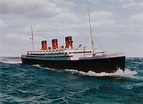 Titanic/Queen Mary mashup. This model is from the movie Gentlemen ...