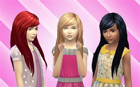 Mystufforigin Cute Hair For Girls Sims 4 Children Sims