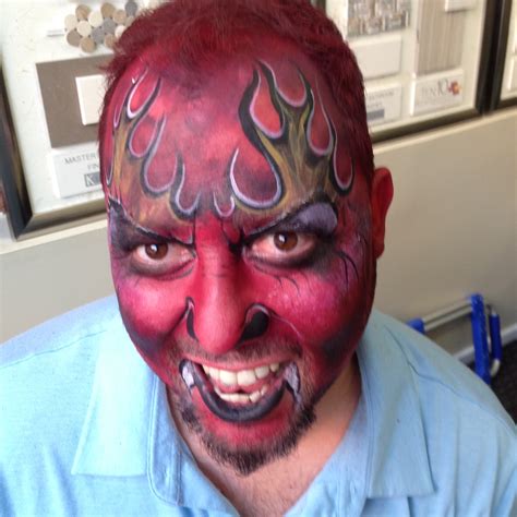 ☑ How To Paint A Devil Face For Halloween Anns Blog