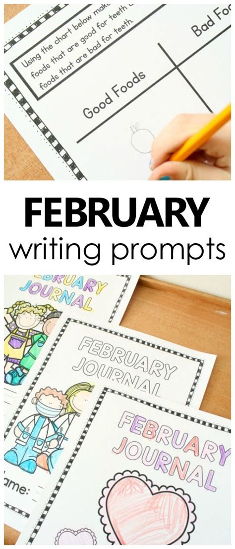 February Writing Journal Prompts For Kids Fantastic Fun And Learning