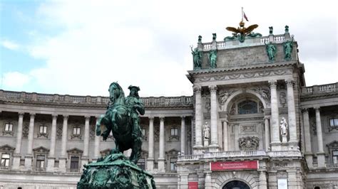 Vienna Austria October 9 2017 Prince Eugene Monument And The