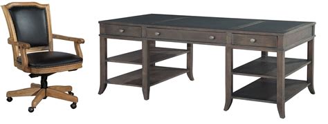 Free shipping add to cart. Urban Gray Writing Desk Home Office Set from Hekman ...