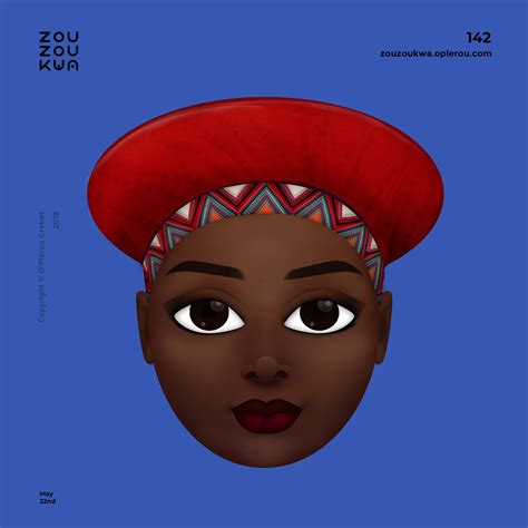 Isicholo Emoji By Oplérou An Ivorian Artist Making 365 African
