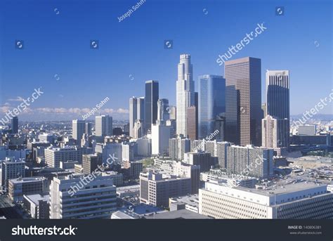 Aerial View Of New Los Angeles Viewed From The Hollywood