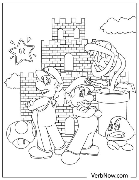 Super Mario Coloring Pages Free