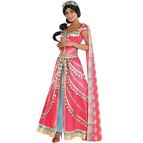 Party City Royal Jasmine Halloween Costume For Women Aladdin Live Action X Lar