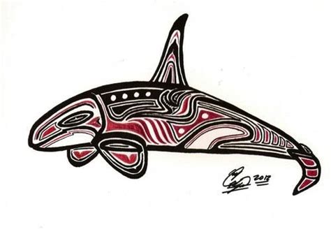 Native Alaskan Orca Art Orca Killer Whale Northwest Coast Salish Art