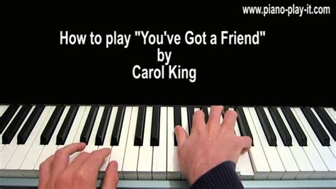 Youve Got A Friend Piano Tutorial Carole King Youtube