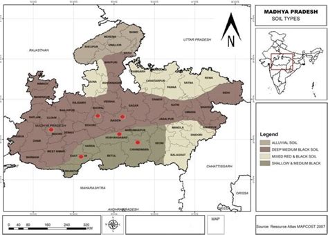 Soil Map Of Madhya Pradesh Download Scientific Diagram