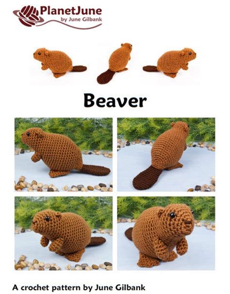 Beaver Amigurumi Crochet Pattern Digital Pdf File Download Etsy