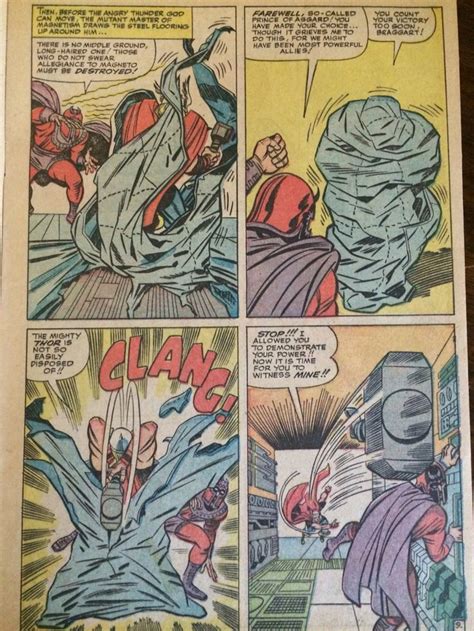 Magneto Vs Thor 1964 1st Time They Meet Marvel Comics Drawings Marvel