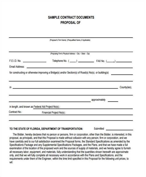 Printable Business Contract Template